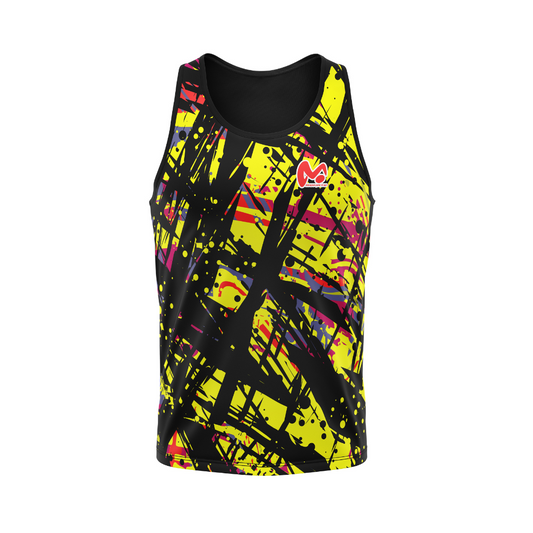 Camiseta Tirantes Black & Yellow - Hombre
