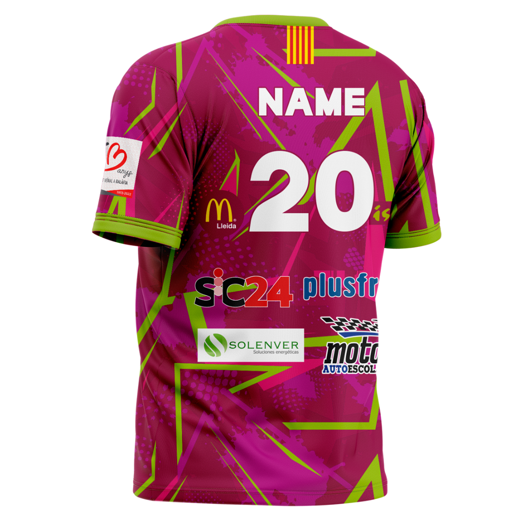 Camiseta Oficial Balafia Volei Rosa Visitante