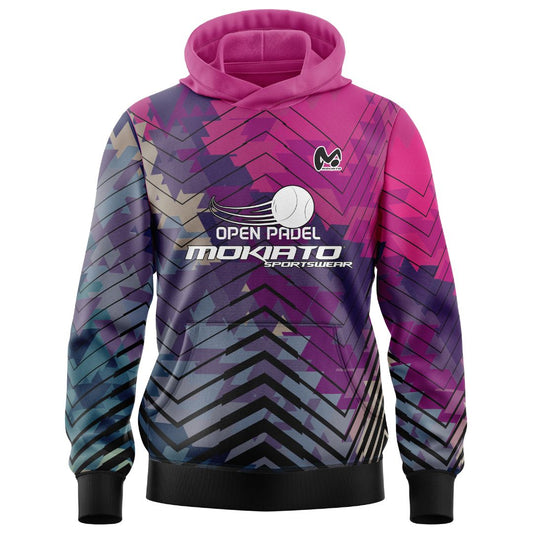 Sudadera Open Padel Mokiato Rosa