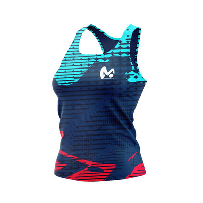 Camiseta Tirantes de Fitness Blue Tonic - Mujer - MokiatoSports