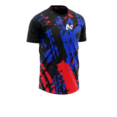 Camiseta Técnica de Running Blue & Red - Hombre - MokiatoSports