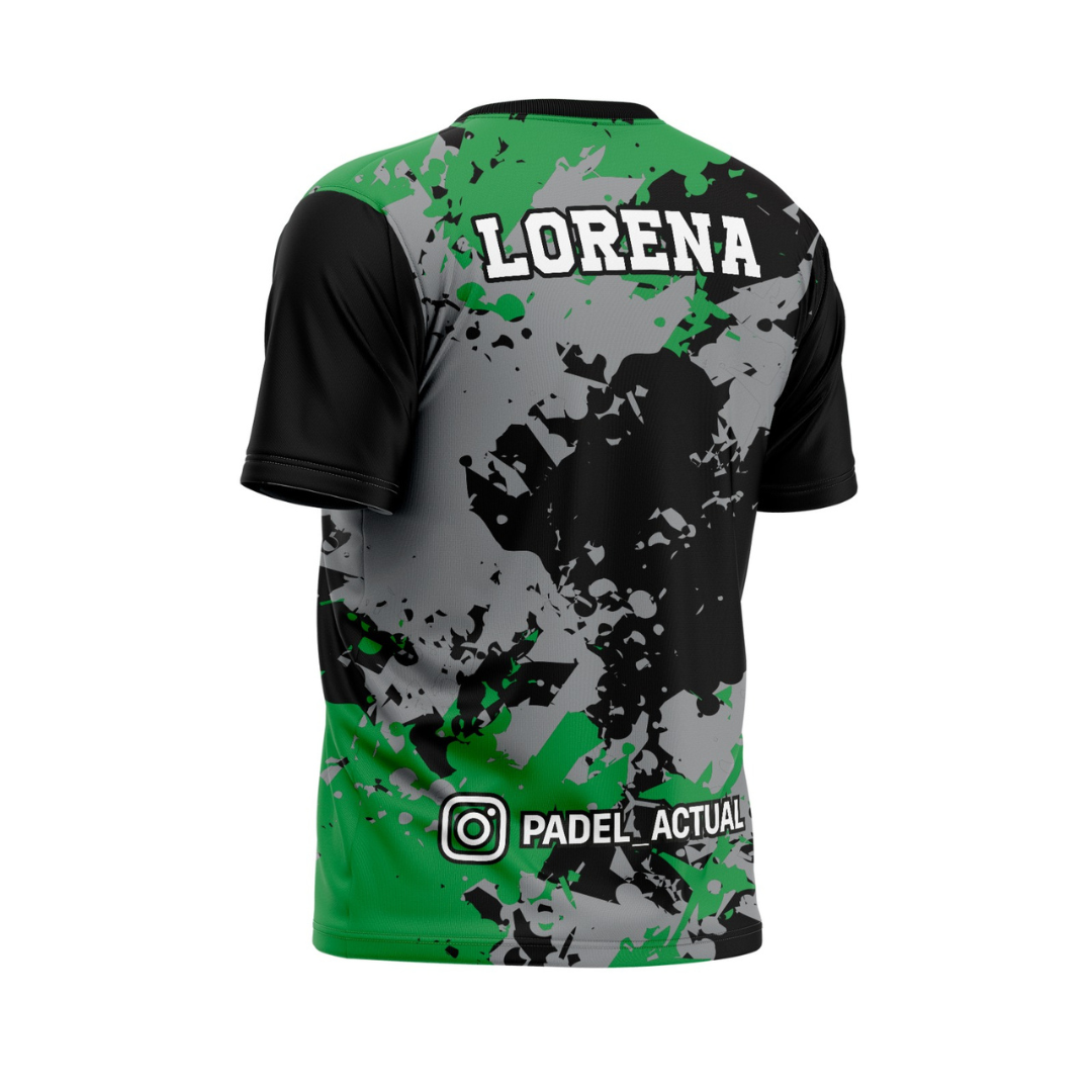 Camiseta Técnica Pádel Actual Verde Personalizada - Hombre - MokiatoSports