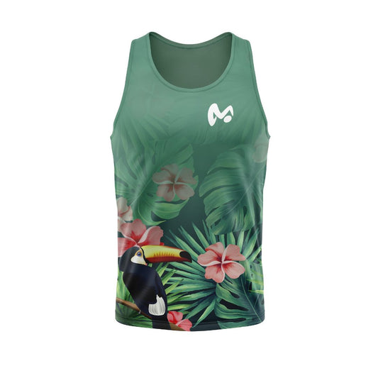 Camiseta Tirantes de Running Green - Hombre - MokiatoSports