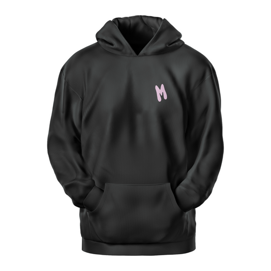 Sudadera Mokiato Negra y Rosa