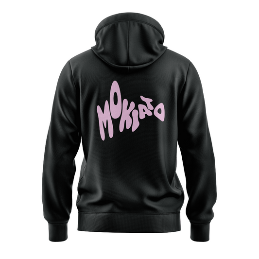 Sudadera Mokiato Negra y Rosa
