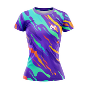 Camiseta Técnica de Deporte Purple Explosion - Mujer
