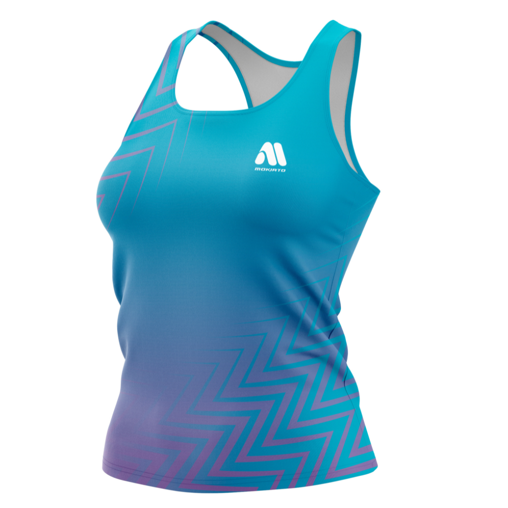 Camiseta Tirantes Gym Training Mujer Modelo Sky Colección