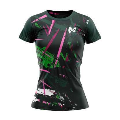 Camiseta Técnica de Deporte Pink Jungle - Mujer