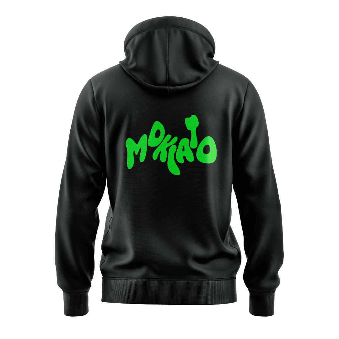 Sudadera Mokiato Negra y Verde