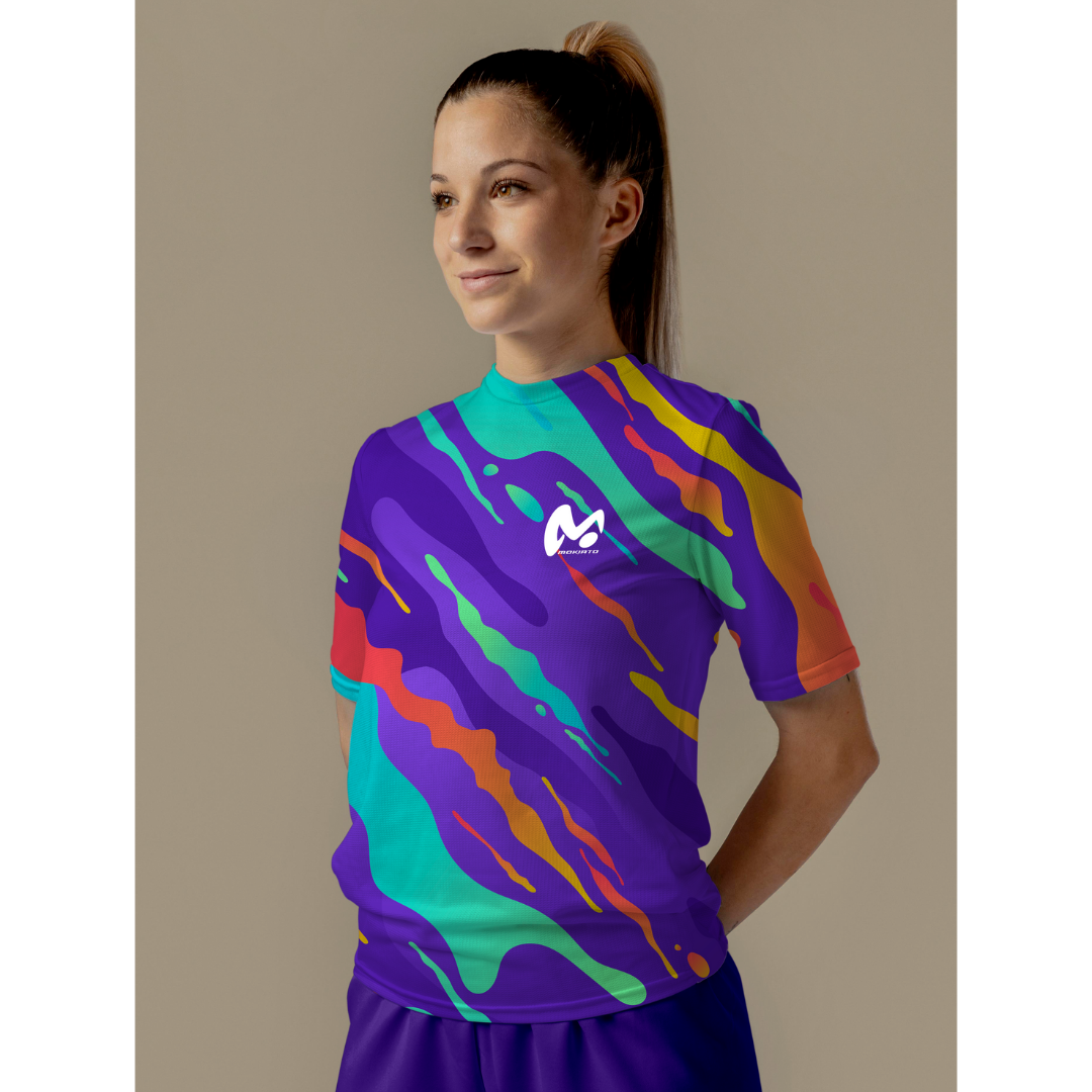 Camiseta Técnica de Deporte Purple Explosion - Mujer