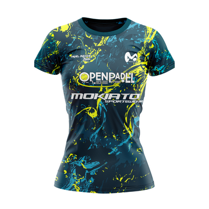 Camiseta Técnica Open Padel Mokiato Verde 2024 - Mujer