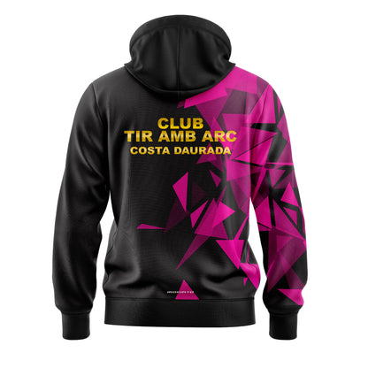 Sudadera Oficial Club de Tir amb Arc Costa Daurada Rosa - MokiatoSports