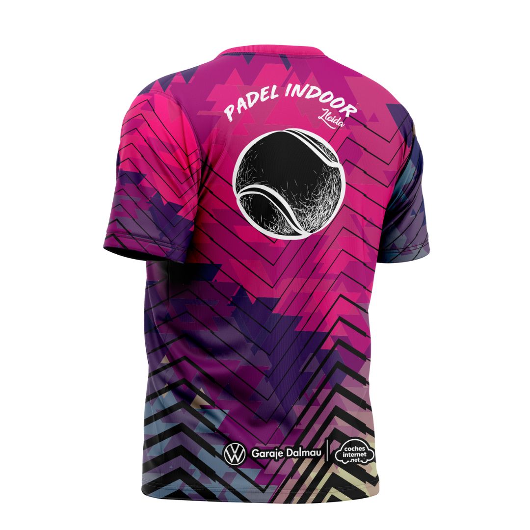 Camiseta Técnica Open Padel Mokiato Rosa - Hombre