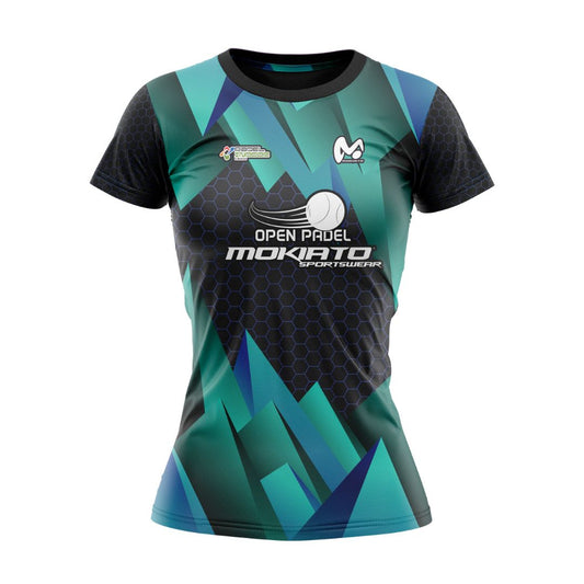 Camiseta Técnica Open Padel Mokiato Verde - Mujer
