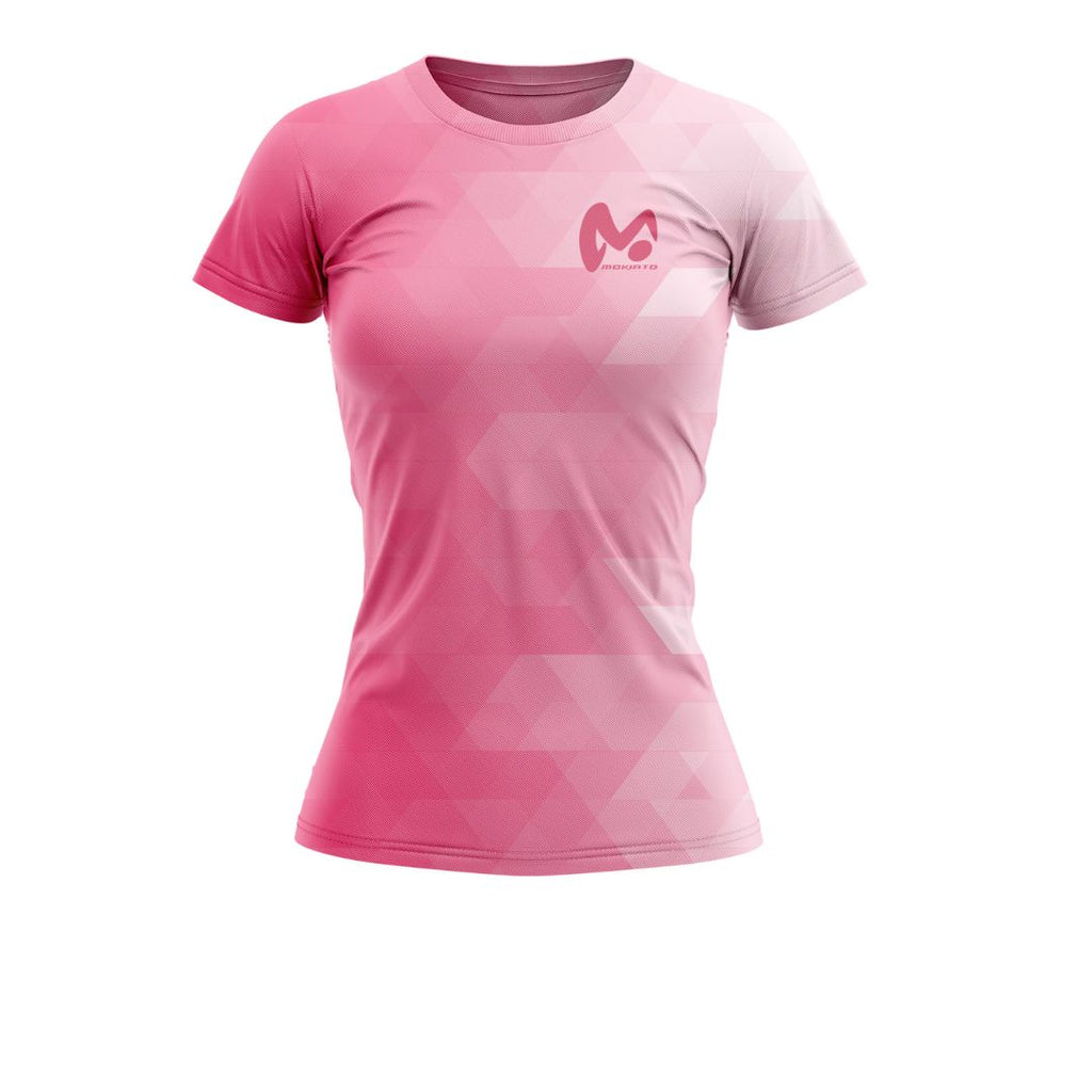 Camiseta técnica deportiva rosa