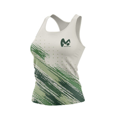 Camiseta Tirantes de Running Green - Mujer - MokiatoSports
