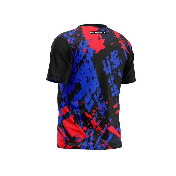Camiseta Técnica de Running Blue & Red - Hombre - MokiatoSports