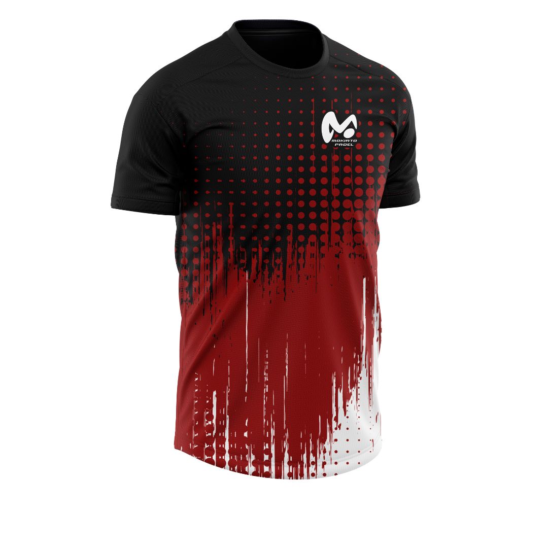 Camiseta Técnica Pádel Red Vibes - Hombre - MokiatoSports