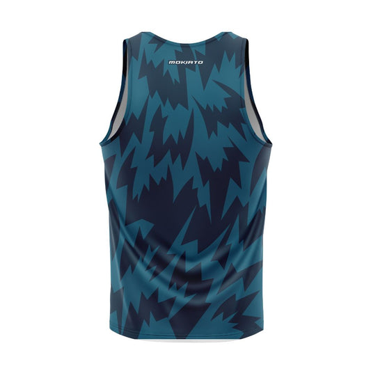 Camiseta Tirantes de Running Blue - Hombre - MokiatoSports