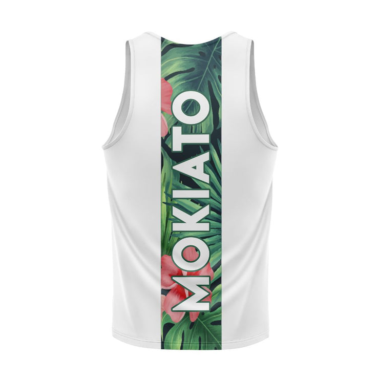 Camiseta Tirantes de Running Savage White - Hombre - MokiatoSports