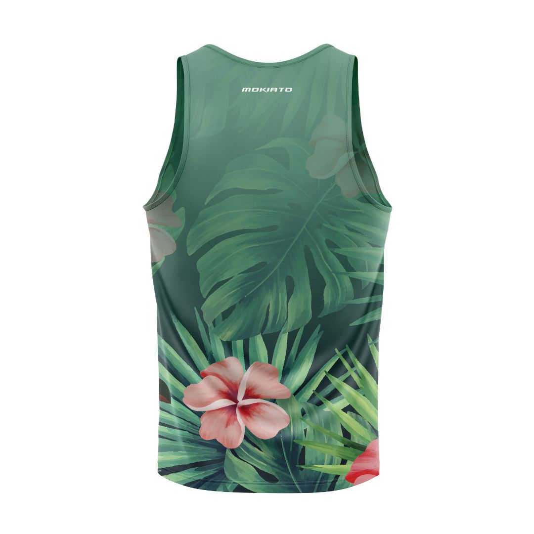 Camiseta Tirantes de Running Green - Hombre - MokiatoSports