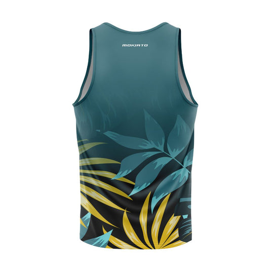 Camiseta Tirantes de Running Palm Green - Hombre - MokiatoSports
