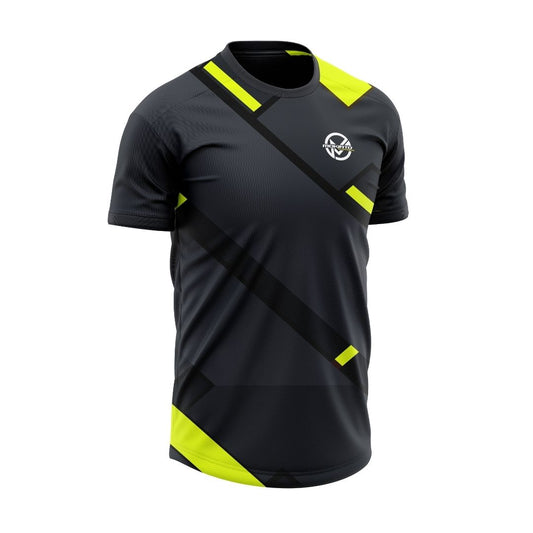 Camiseta Técnica Padel Black & Yellow - MokiatoSports